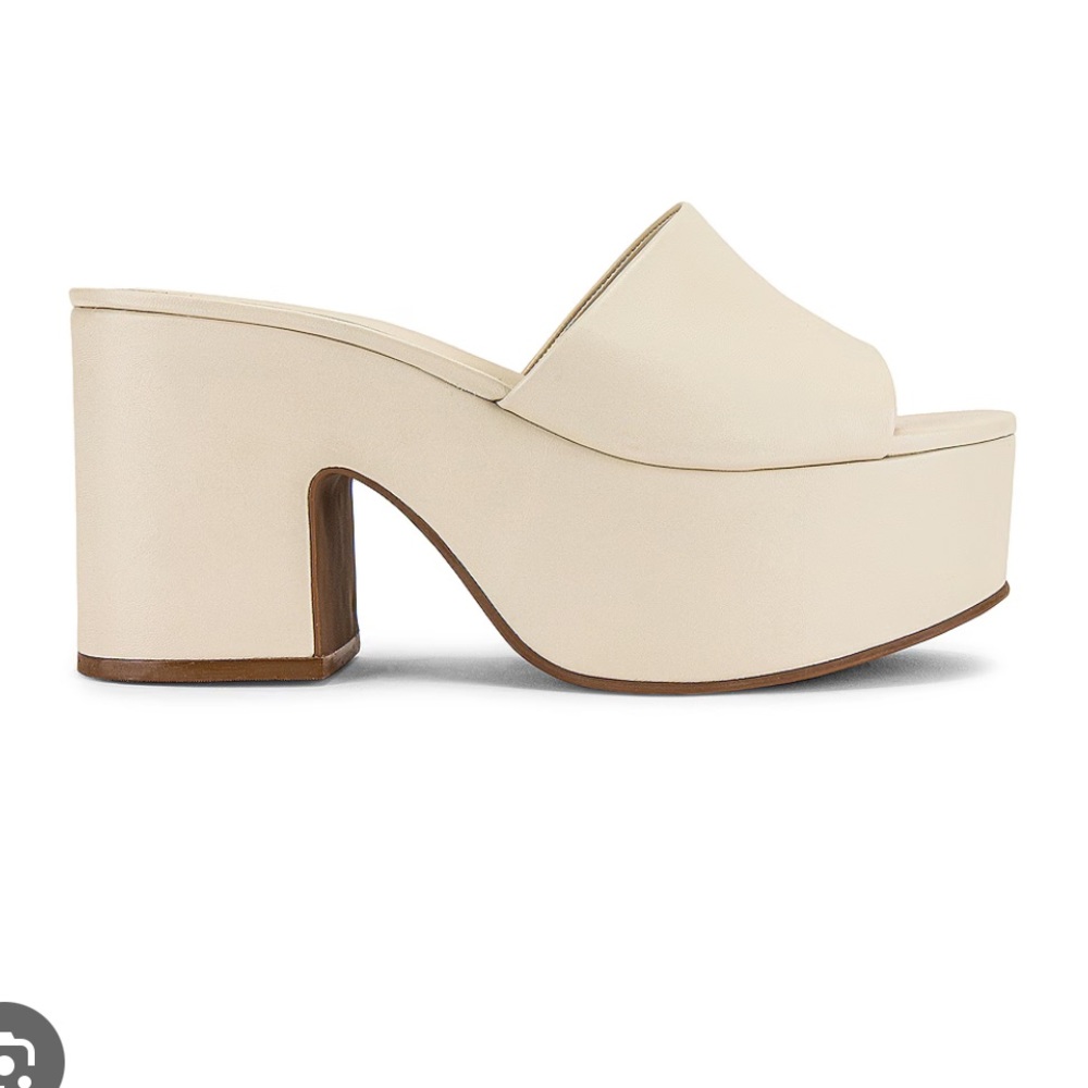 The Miso Platform Sandal in Ivory